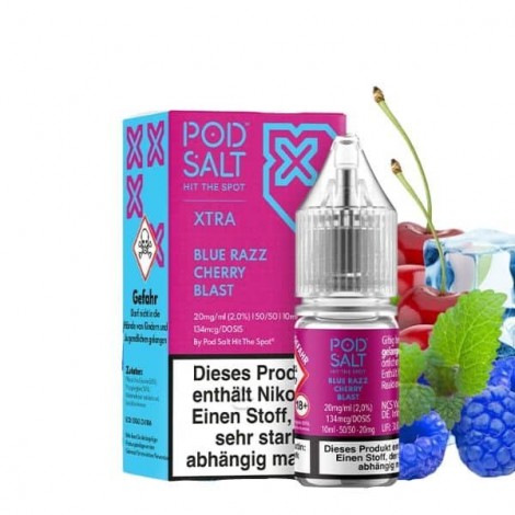 Pod Salt Xtra Nikotinsalz Liquid – Blue Razz Cherry Blast