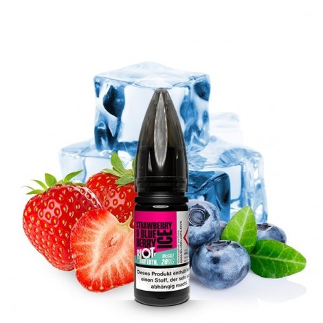 Riot Bar Edition Nikotinsalz Liquid Strawberry Blueberry Ice 10ml